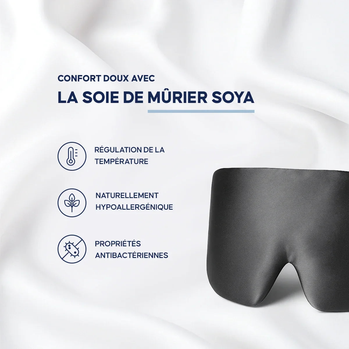 Antifaz para Dormir de Seda Natural